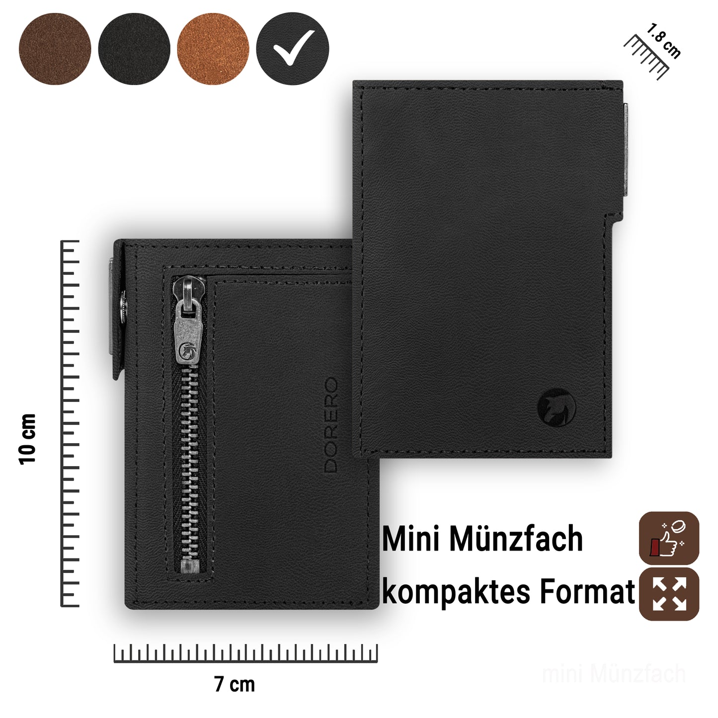DORERO Wallet Classic Schwarz