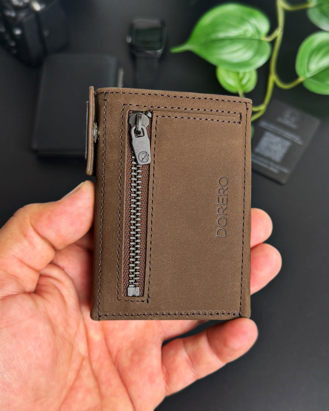 DORERO Wallet Vintage Braun