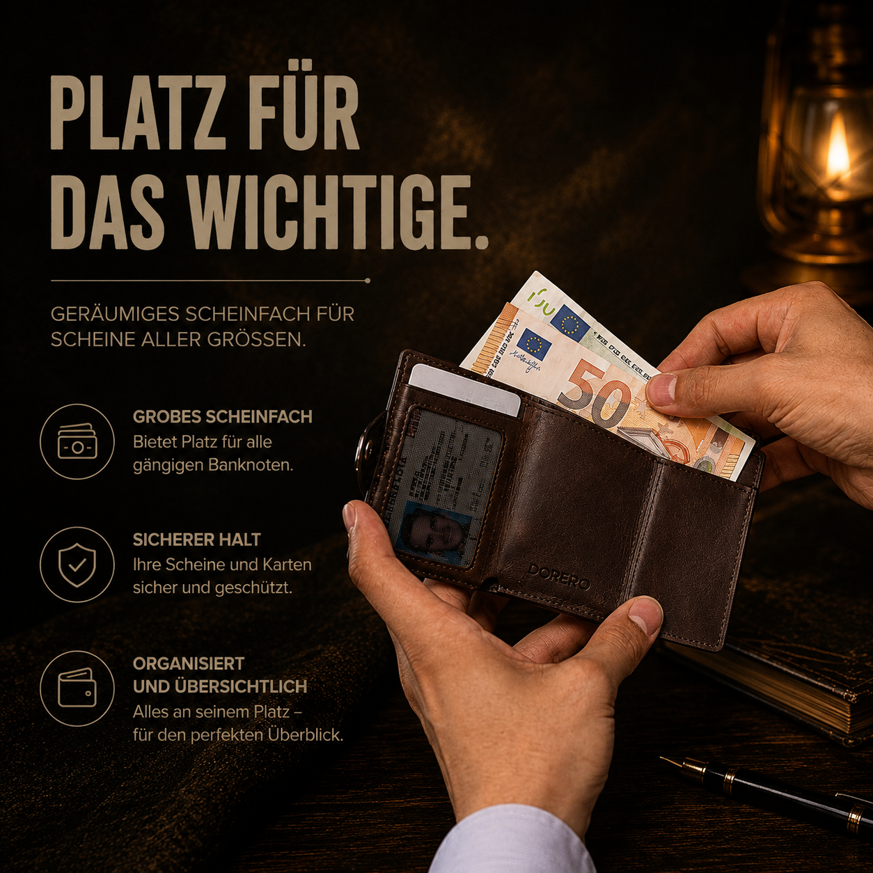 DORERO Revorin Wallet Braun