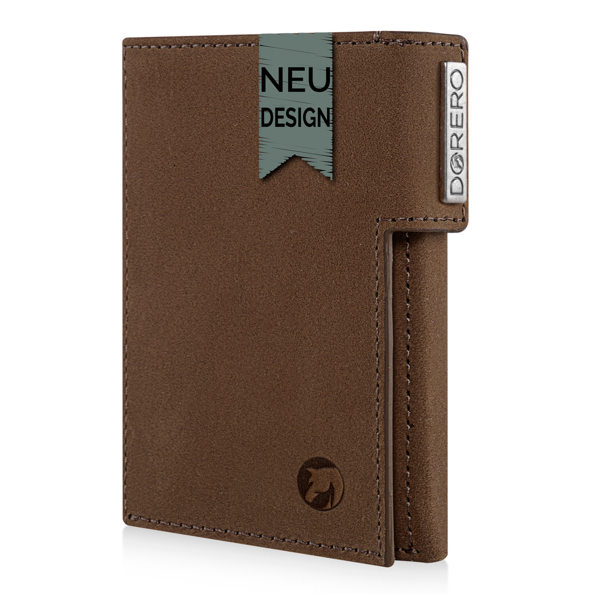 DORERO Slim Wallet Vintage Braun