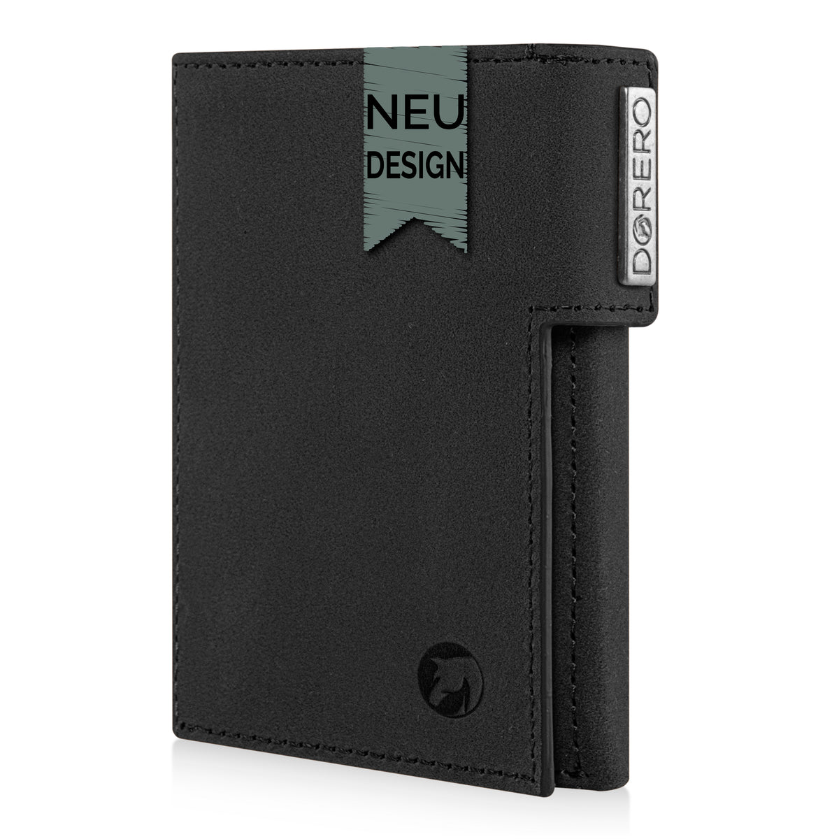 DORERO Slim Wallet Vintage Schwarz